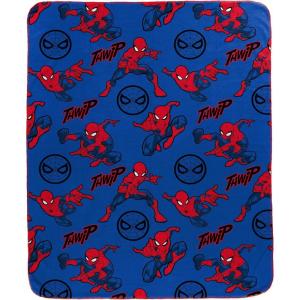 image:imageJay Franco Kids Plush Throw Blanket  Soft amp Cozy Fleece Throw for Bedroom amp Couch Dcor Official Licensed Product Grey  Star Wars 46x60  Throw BlanketBlue  Spiderman