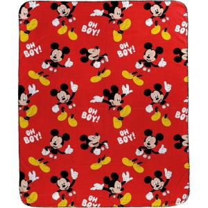 image:imageJay Franco Kids Plush Throw Blanket  Soft amp Cozy Fleece Throw for Bedroom amp Couch Dcor Official Licensed Product Grey  Star Wars 46x60  Throw BlanketRed  Mickey Mouse