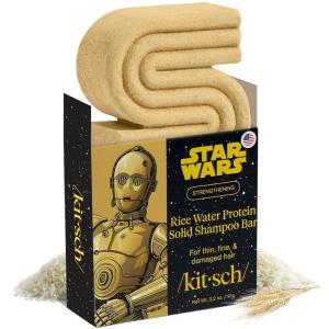 image:imageKitsch Rice Water Protein Shampoo Bar for Hair Growth x Star Wars C3PO Design  Strengthening Hair Shampoo for Men and Women  Paraben Silicone amp SulfateFree Vegan Hair Care  32 ozKitsch Rice Water Protein Shampoo Bar for Hair Growth x Star Wars C3PO Design