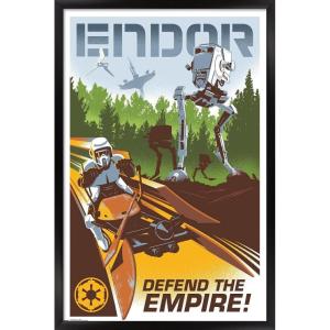 image:imageTrends International 24X36 Star Wars The Return of the Jedi  Endor Wall Poster 24 x 36 Premium Unframed VersionBlack Framed Version