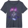 image:imageStar Wars Darth Vader Space Helmet Galaxy TShirt TShirtHeather Blue
