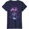 image:imageStar Wars Darth Vader Space Helmet Galaxy TShirt TShirtNavy Blue