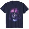 image:imageStar Wars Darth Vader Space Helmet Galaxy TShirt TShirtNavy Blue