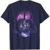 image:imageStar Wars Darth Vader Space Helmet Galaxy TShirt TShirtNavy Blue