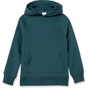 image:imageAmazon Essentials Boys and Toddlers Fleece Pullover Hoodie SweatshirtsDark Green