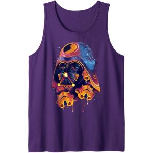 image:imageStar Wars Darth Vader Trooper Helmets Psychedelic Drip Tank TopPurple