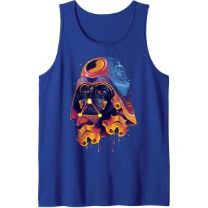image:imageStar Wars Darth Vader Trooper Helmets Psychedelic Drip Tank TopRoyal Blue