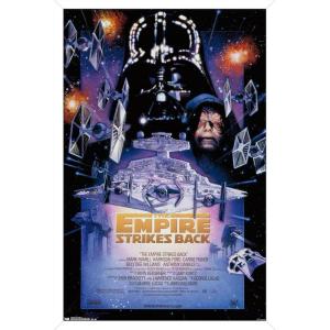 image:imageTrends International Star Wars The Empire Strikes Back  One Sheet 2 Wall Poster 22375 x 34 Black Framed VersionWhite Framed Version