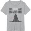 image:imageStar Wars Tall Darth and Handsome Funny TShirtHeather Grey