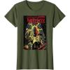 image:imageStar Wars Vader Spaceship Castle Comic Cover Graphic TShirt TShirtOlive Green