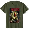 image:imageStar Wars Vader Spaceship Castle Comic Cover Graphic TShirt TShirtOlive Green