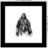 image:imageTrends International Gallery Pops Star Wars Saga  Darth Vader Watercolor Wall Art Wall Poster 12 x 12 Black Framed VersionBlack Framed Version