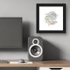 image:imageTrends International Gallery Pops Star Wars Saga  MidCentury Modern Darth Vader Wall Art Wall Poster 12 x 12 Black Framed VersionBlack Framed Version