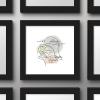 image:imageTrends International Gallery Pops Star Wars Saga  MidCentury Modern Darth Vader Wall Art Wall Poster 12 x 12 Black Framed VersionBlack Framed Version