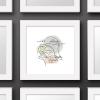 image:imageTrends International Gallery Pops Star Wars Saga  MidCentury Modern Darth Vader Wall Art Wall Poster 12 x 12 Black Framed VersionWhite Framed Version