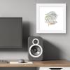 image:imageTrends International Gallery Pops Star Wars Saga  MidCentury Modern Darth Vader Wall Art Wall Poster 12 x 12 Black Framed VersionWhite Framed Version