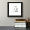 image:imageTrends International Gallery Pops Star Wars Saga  Monochrome Darth Vader Helmet Wall Art Wall Poster 12 x 12 Black Framed VersionBlack Framed Version