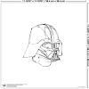 image:imageTrends International Gallery Pops Star Wars Saga  Monochrome Darth Vader Helmet Wall Art Wall Poster 12 x 12 Black Framed VersionUnframed Version