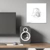 image:imageTrends International Gallery Pops Star Wars Saga  Monochrome Darth Vader Helmet Wall Art Wall Poster 12 x 12 Black Framed VersionUnframed Version