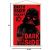 image:imageTrends International Star Wars Saga  Vader Dark Side Wall Poster 34L x 224W Premium Unframed VersionPremium Print and Beechwood Hanger Bundle