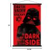 image:imageTrends International Star Wars Saga  Vader Dark Side Wall Poster 34L x 224W Premium Unframed VersionPremium Print and Black Hanger Bundle