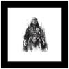 image:imageTrends International Gallery Pops Star Wars Saga  Darth Vader Watercolor Wall Art Wall Poster 12 x 12 Black Framed VersionBlack Framed Version