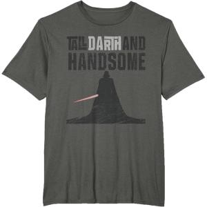 image:imageStar Wars Tall Darth and Handsome Funny TShirtAsphalt Grey