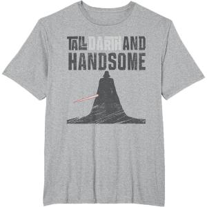 image:imageStar Wars Tall Darth and Handsome Funny TShirtHeather Grey