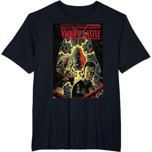 image:imageStar Wars Vader Spaceship Castle Comic Cover Graphic TShirt TShirtBlack