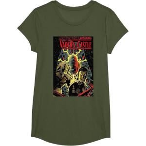 image:imageStar Wars Vader Spaceship Castle Comic Cover Graphic TShirt TShirtOlive Green