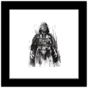 image:imageTrends International Gallery Pops Star Wars Saga  Darth Vader Watercolor Wall Art Wall Poster 12 x 12 Black Framed VersionBlack Framed Version