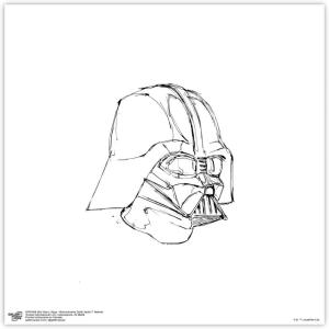 image:imageTrends International Gallery Pops Star Wars Saga  Monochrome Darth Vader Helmet Wall Art Wall Poster 12 x 12 Black Framed VersionUnframed Version