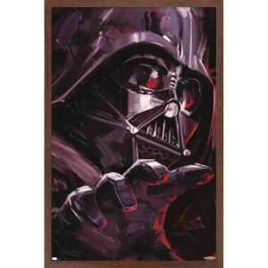 image:imageTrends International Star Wars ObiWan Kenobi  Darth Vader Portrait Wall Poster 22375 x 34 Premium Unframed VersionMahogany Framed Version