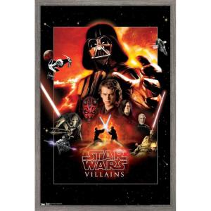 image:imageTrends International Star Wars Saga  VIllains Wall Poster 22375 x 34 Premium Unframed VersionBarnwood Framed Version
