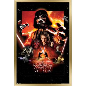 image:imageTrends International Star Wars Saga  VIllains Wall Poster 22375 x 34 Premium Unframed VersionGold Framed Version