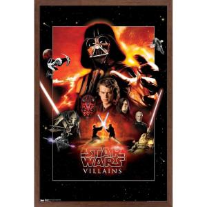 image:imageTrends International Star Wars Saga  VIllains Wall Poster 22375 x 34 Premium Unframed VersionMahogany Framed Version