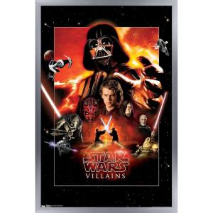 image:imageTrends International Star Wars Saga  VIllains Wall Poster 22375 x 34 Premium Unframed VersionSilver Framed Version