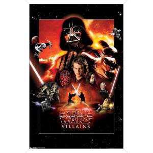 image:imageTrends International Star Wars Saga  VIllains Wall Poster 22375 x 34 Premium Unframed VersionWhite Framed Version