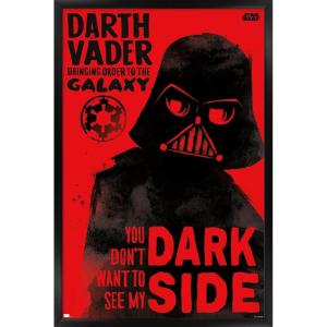image:imageTrends International Star Wars Saga  Vader Dark Side Wall Poster 34L x 224W Premium Unframed VersionBlack Framed Version