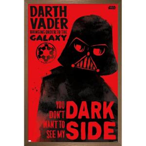 image:imageTrends International Star Wars Saga  Vader Dark Side Wall Poster 34L x 224W Premium Unframed VersionBronze Framed Version