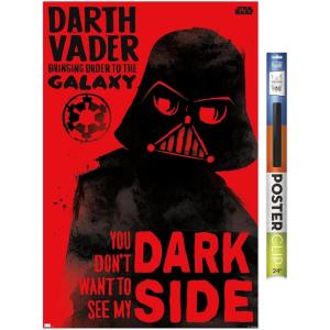 image:imageTrends International Star Wars Saga  Vader Dark Side Wall Poster 34L x 224W Premium Unframed VersionPremium Poster  Clip Bundle