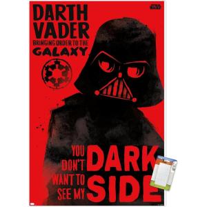 image:imageTrends International Star Wars Saga  Vader Dark Side Wall Poster 34L x 224W Premium Unframed VersionPremium Poster  Mount Bundle