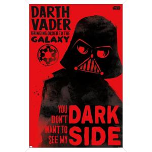 image:imageTrends International Star Wars Saga  Vader Dark Side Wall Poster 34L x 224W Premium Unframed VersionWhite Framed Version