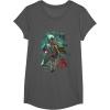 image:imageStar Wars Boba Fett Grunge Profile Graphic TShirt TShirtAsphalt Grey