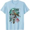 image:imageStar Wars Boba Fett Grunge Profile Graphic TShirt TShirtBaby Blue