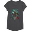 image:imageStar Wars Boba Fett Grunge Profile Graphic TShirt TShirtDark Heather Grey