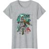image:imageStar Wars Boba Fett Grunge Profile Graphic TShirt TShirtHeather Grey