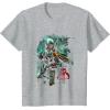 image:imageStar Wars Boba Fett Grunge Profile Graphic TShirt TShirtHeather Grey