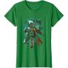 image:imageStar Wars Boba Fett Grunge Profile Graphic TShirt TShirtKelly Green