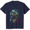 image:imageStar Wars Boba Fett Grunge Profile Graphic TShirt TShirtNavy Blue
